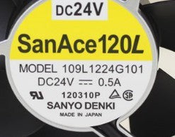 For SANYO 12CM 120mm 109L1224G101 24V 0.5A 12038 inverter cooling fan for 120*120*38mm