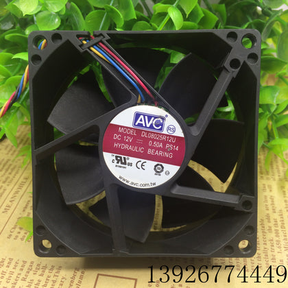 AVC 8025 12V 0.50a Dl08025r12u 4-Pin/Line CPU Case PWM Speed Cooling Fan-inewdeals.com
