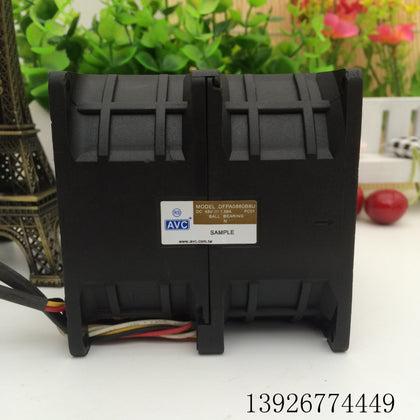AVC Dfpa0880b8u 8080 8cm 48V 1.56a Electric Car Dual Motor Booster Fan-inewdeals.com