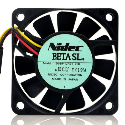 D06R-12PS1 12V 0.20A 60*60*15MM 60mm 4 wires PWM double ball-bearing computer cooling fan