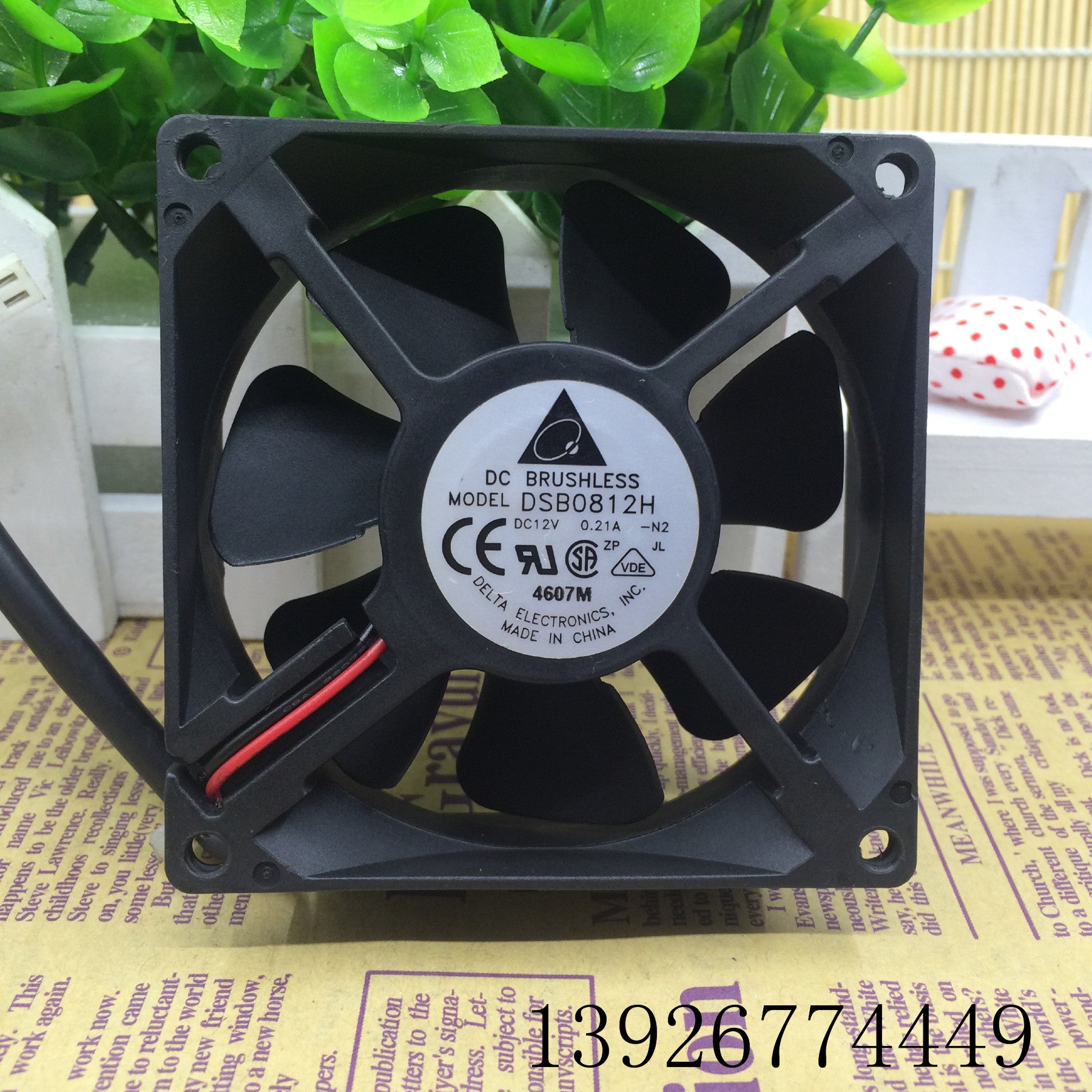 Delta Dsb0812h 8025 12v 0.21a 8cm Chassis Power Cooling Fan