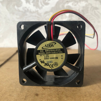 Adda 6025 6CM/cm 12V 0.27A Ball Cooling Fan AD0612UB-A72GL-inewdeals.com