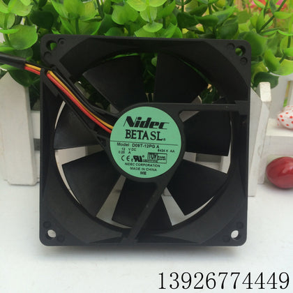 Nidec D09T-12PG a 12V 0.25A 9 9025 90*90*25 3-Wire Cooling Fan-inewdeals.com