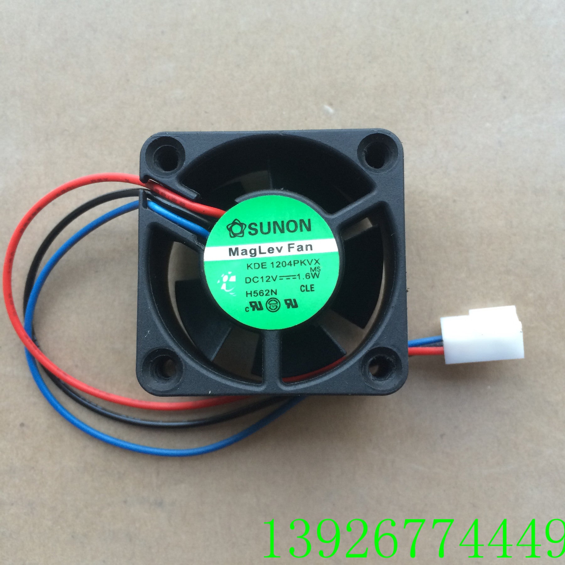 SUNON 4020 12V 1.6W KDE1204PKVX 3-Wire Speed Switch Chassis Cooling Fan
