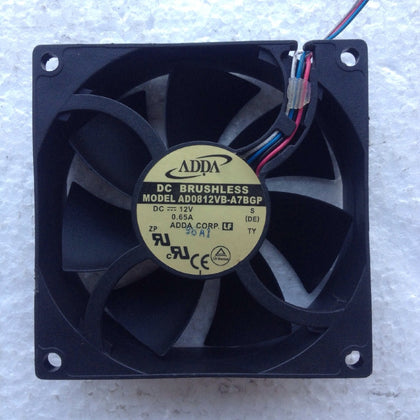 ADDA AD0812VB-A7BGP 12V 0.65A Four-Wire Temperature Control Fan-inewdeals.com