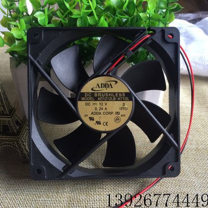 Adda 12cm12cm Chassis Power Mute Fan 12v 0.24a AD1212LB-A71GL-inewdeals.com