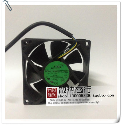 Adda 8cm 8025 4-Wire PWM Ultra-Quiet Chassis Fan 12V 0.33A AD0812UX-A7BGL-inewdeals.com