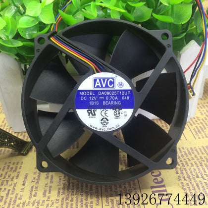 AVC DA09025T12UP 12V 0.70A 9CM Fan 9025 4-Wire Temperature Control Circle in the Cooling Fan-inewdeals.com
