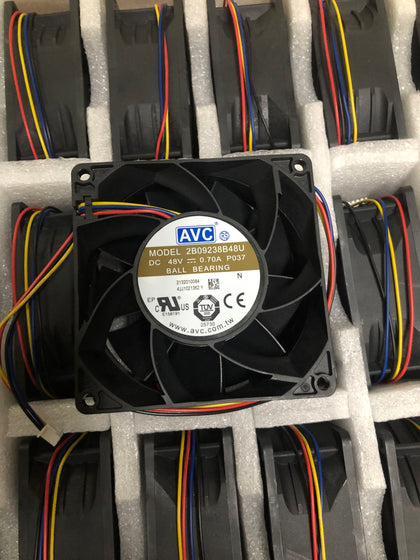 AVC 2B09238B48U P037 9038 48V 0.70A 9CM 4-Wire Converter Fan-inewdeals.com