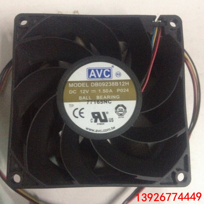 AVC 9238 12V 1.50A 9cm 4-Line Server Chassis Fan DB09238B12H-inewdeals.com