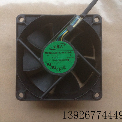 Adda AD0712UX-A7BGL 7025 7CM 12V 0.30A PWM Intelligent Temperature Control Fan-inewdeals.com