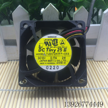 Japan Servo TUDC12H7FP-044 6025 12V 0.17A 2W Server 3-Wire Cooling Fan-inewdeals.com