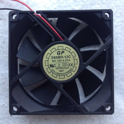 Yue Lun 12V 0.21a 8020 2-Wire Great Wall Power Supply Case Cooling Fan D80BH-12C-inewdeals.com