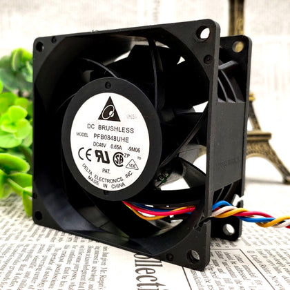 PFB0848UHE 8CM 80mm 8038 48V 0.65A pwm wind capacity cooling fan for DELTA 80*80*38mm