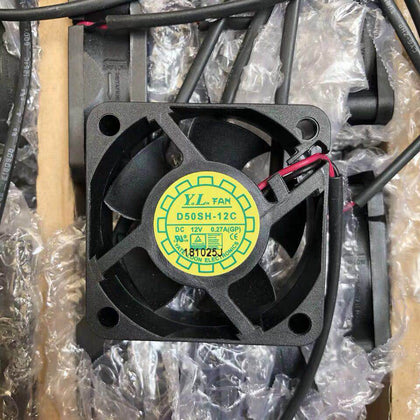 Yuelun Y.L. Fan D50sh-12C 5020 12V 0.27a 5cm Double Ball Cooling Fan-inewdeals.com