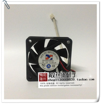 6015 6CM Ultra-Quiet Fan Server Fan 12V 0.13A FD1260-S3012C-inewdeals.com