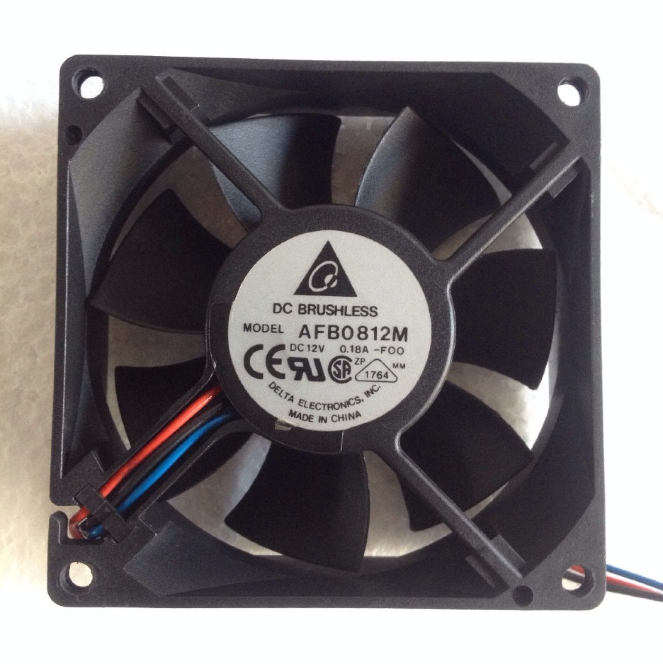 Delta Afb0812m 8025 0.18a Silent Double Ball Speed 3-Wire Chassis/Power Fan