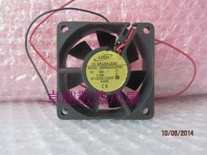 ADDA 6025 AD0624US-A70GL 24V 0.16A 60 * 60 * 25MM wire cooling fan - inewdeals.com