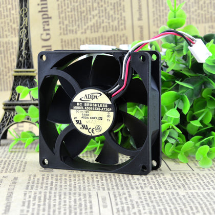 ADDA 8025 AD0812XB-A73GP DC12V 0.55A 80 * 80 * 25MM 8CM wind capacity fan - inewdeals.com