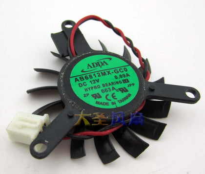 ADDA AB6812MX-GC0 NV-1035-C3 12V 0.09A graphics card cooling fan - inewdeals.com
