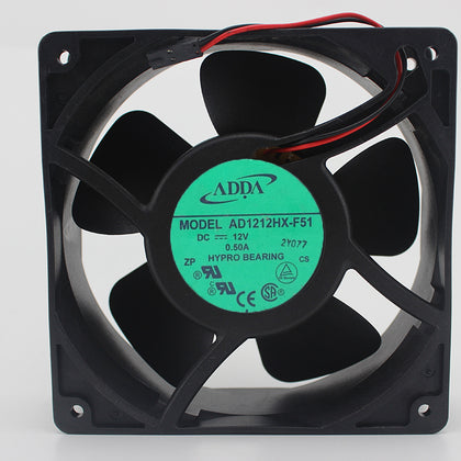 ADDA AD1212HX-F51 12V 0.50A 12038 12cm 120 * 120 * 38MM aluminum frame cooling fan - inewdeals.com