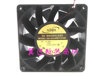ADDA AS14024MB5191B0 24V 1.40A 14CM 140 * 140 * 50MM large air volume inverter cooling fan - inewdeals.com