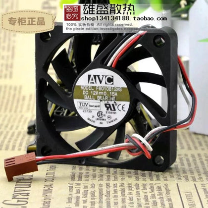 AVC 6010 12V 0.15A 6CM F6010B12MS 60 * 60 * 10MM double ball 3 line CPU chassis fan - inewdeals.com