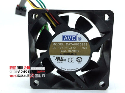 AVC 6025 12V 0.57A 6CM DATA0625B2S 60 * 60 * 25mm dual ball bearing fan CPU - inewdeals.com