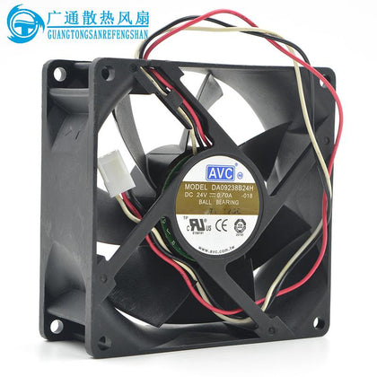AVC DA09238B24H 9CM 9038 24V 0.70A 92 * 92 * 38mm3 line violent inverter cooling fan - inewdeals.com
