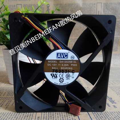 AVC DA12025B12L P005 12V 0.3A 12cm 12025 120 * 120 * 25MM Silent 4-pin PWM fan - inewdeals.com