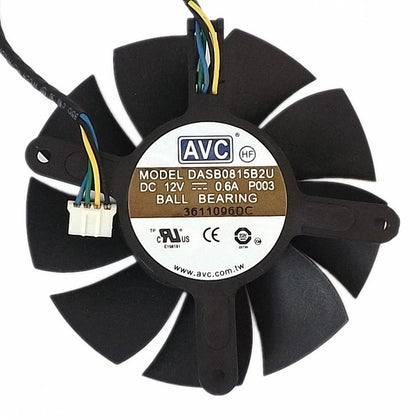 AVC public version GTX560TI graphics card fan DASB0815B2U 8015 double ball bearing - inewdeals.com