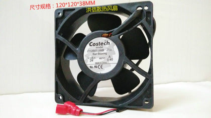 Costech 12038 D12B05SWB ZOO DC24V 0.40A 120 * 120 * 38mm wire 12CM fan drive - inewdeals.com