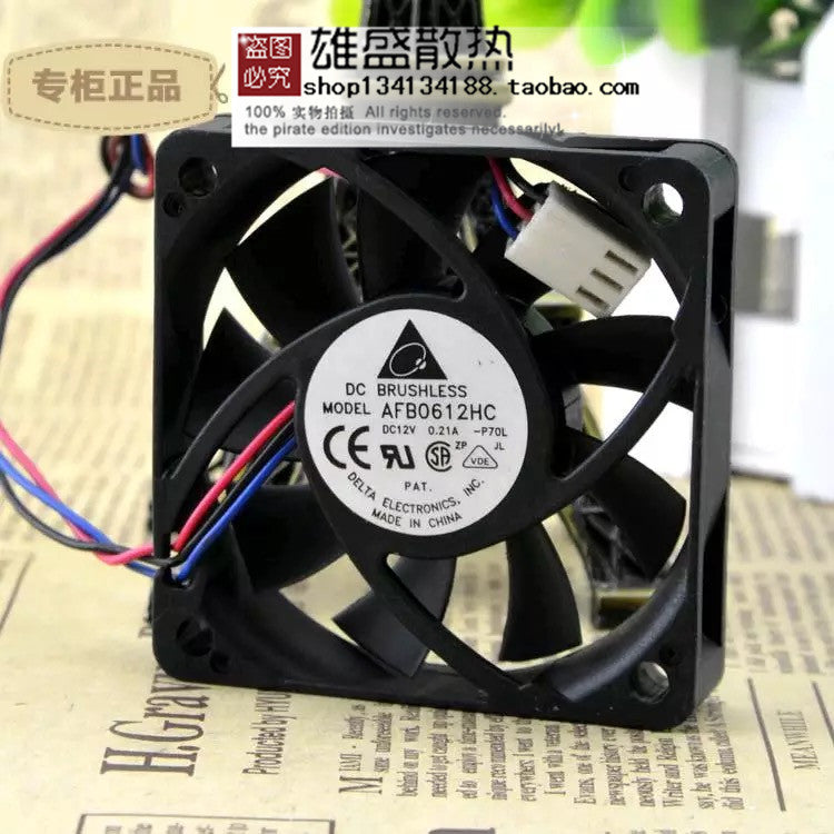 DC12V 6cm 6015 AFB0612HC 60 * 60 * 15mm dual ball bearing fan CPU cooler small chassis