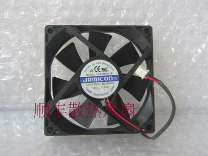 JAMICON JF0815B1H-R 12V 0.17A 8CM 8015 80 * 80 * 15MM 2 wire cooling fan - inewdeals.com