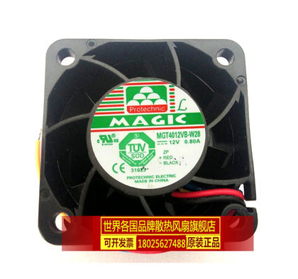 MAGIC MGT4012VB-W28 12V 0.80A 4CM 4028 40 * 40 * 28mm winds of fan cooling fan - inewdeals.com