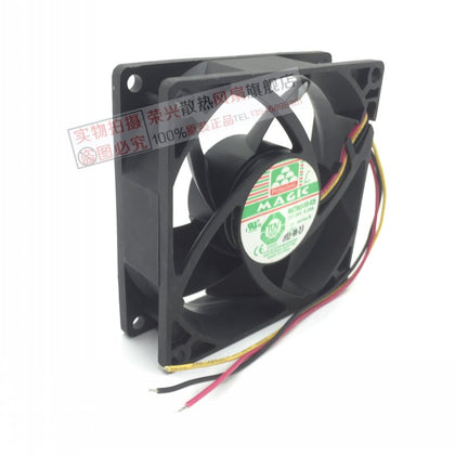 MAKG 8cm 8025 24V 0.23A MGT8024XB-R25 Three-wire double ball fan - inewdeals.com