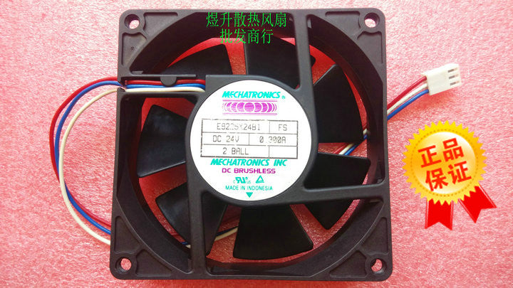 MECHATRONICS E9225X24B1 9CM 9225 24V 0.3A 2-wire Inverter Cooling Fan