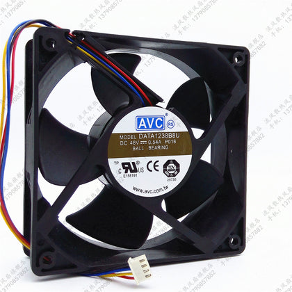  AVC DATA1238B8U 48V 0.54A 12cm 12038 Industrial computer server cooling fan - inewdeals.com
