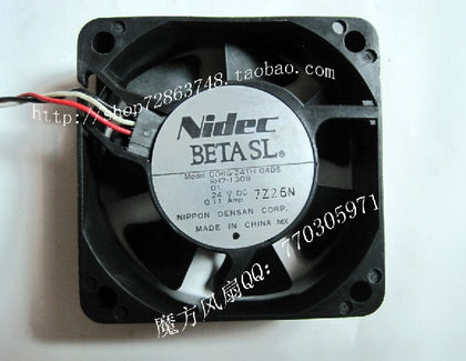 NIDEC D06R-12SS1 12 12V 0.12A 6015 60 * 60 * 15MM 3-wire silent printer Cooling fan - inewdeals.com