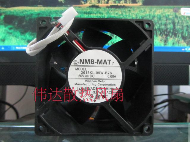 NMB-MAT 9038 3615KL-09W-B76 50V 0.60A 90 * 90 * 38mm 3 lines cooling fan