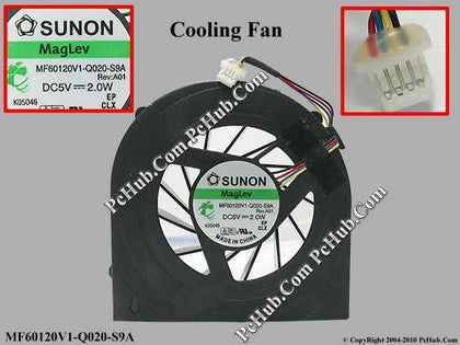 New Laptop CPU Cooling Cooler Radiator Fan For HP Probook 4520 4520s 4525s 4720S MF60120V1-Q020-S9A 613291-001 - inewdeals.com