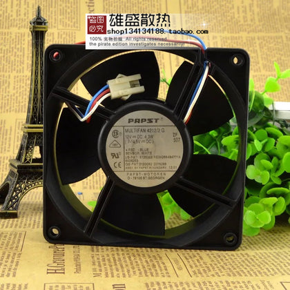 PAPST 120 * 120 * 38mm 12038 MULTIFAN 4212/2G 12V 4.3W 12CM3 line fan - inewdeals.com