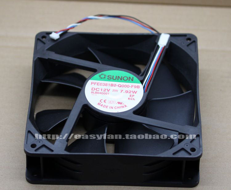 SUNON PFE0381B2-Q000 - F9B DC12V 7.92W 120 *120 * 38mm Four-wire projector fan