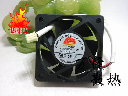 authentic DOCENG 6015 FD126015-SL1 DC12V 0.13A DC brushless fan - inewdeals.com
