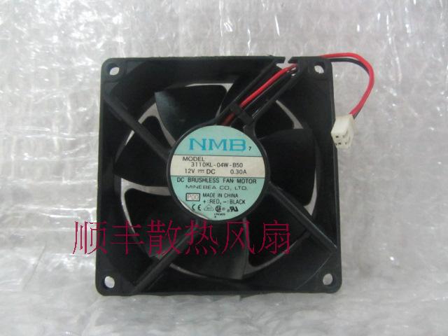 nmb 8025 3110kl-04w-b50 12v 0.30a fan cooling fan