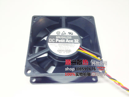 OriginalSanyo 8038 48V0.06A 109P0848H2011 80 * 80 * 38mm dual ball bearing cooling fan - inewdeals.com