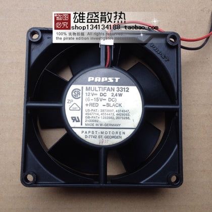 PAPST MULTIFAN 3312 12V 2.4W 90 * 90 * 32MM drive chassis fan - inewdeals.com