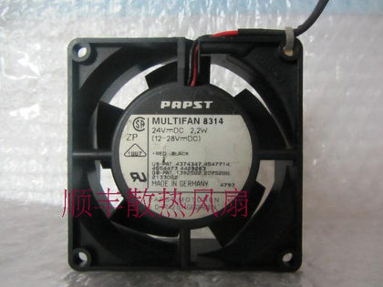 Papst multlfan 8314 8cm 8032 24v 2.2w cooling fan - inewdeals.com