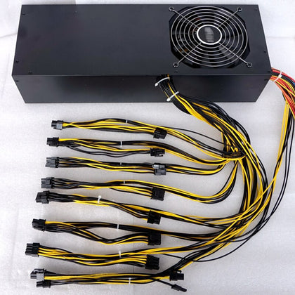 Platinum 2800W Mining Power Supply,Support All 6-8-12 Cards Rendering 390 6 Cards 1080TI 6 Cards