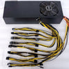 Platinum 2800W Mining Power Supply,Support All 6-8-12 Cards Rendering 390 6 Cards 1080TI 6 Cards Full Tested Working